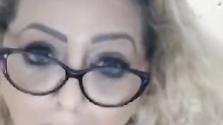 Busty 50 Year old Woman Opens Mouth and Tells you to Cum
