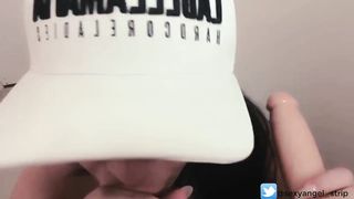 ASMR Safada Gostosa Chupando 2 Grandes brinquedos bem putinha BBC Big toy Sexy Latina Perfect Blowjob with Facials