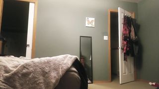 REAL Roommate Caught on Hidden Spy Cam taking Selfies in Lingerie!