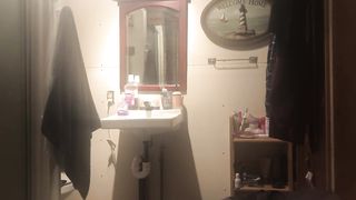 REAL Hidden Cam, 18 YR old Sister Caught on Spy Cam in Bathroom!