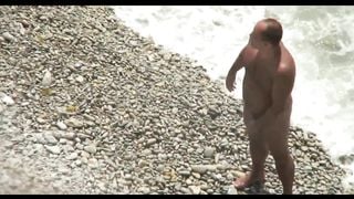 Cuckold bitch at the beach