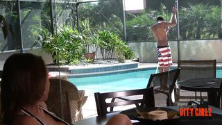 Auntie and Niece Share Niece's first Black COCK #BBC #WHITE #INTERRACIAL