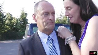 UK MILF Nurse Seduces Lucky British Senior