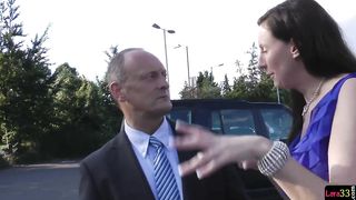 UK MILF Nurse Seduces Lucky British Senior