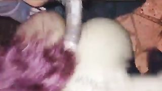 Sucking my sister boyfriend outside till he nut all over my face