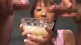 Japanese Teenager Drinks Trophy Cup Full of Cum (partially Sped Up)