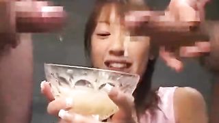 Japanese Teenager Drinks Trophy Cup Full of Cum (partially Sped Up)