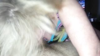 Cute Blonde MILF Seduces and Blows 23 Year old