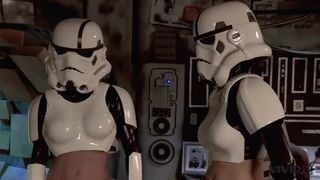 Vivid Parody - 2 Storm Troopers Enjoy some Wookie Dick