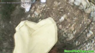 Hot picked up blondes POV banging