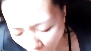 HUGE Cumshot Facial on Japanese Face after Deepthroat