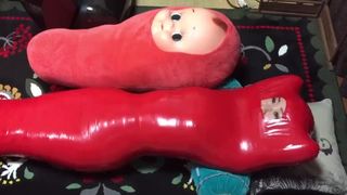 Japanese Girl Wrapped in Cute Mummification