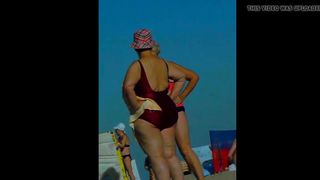 Spy Beach Mature with Grannys and Milfs saggy huge Nipples