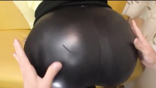 Japanese Girl (shiori Sanzaki) in Leather Leggings