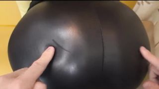 Japanese Girl (shiori Sanzaki) in Leather Leggings