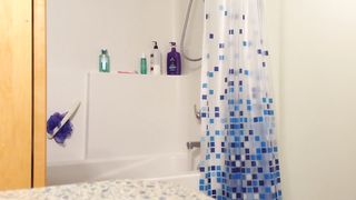 REAL ROOMmate on Hidden Spy Cam getting Naked in the Bathroom!