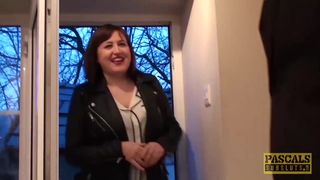 Hardfucked plumper fed with doms big cock and hot cum