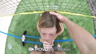 POVD BADMINTON gets athletic pussy wet - POV FUCK