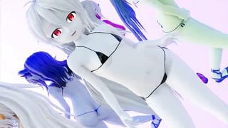 [MMD] Ghost Dance 5 Girls Edited by モン娘の話するかも？
