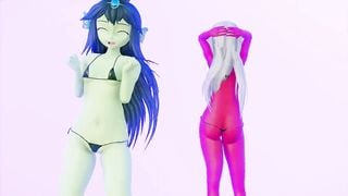 [MMD] Ghost Dance 5 Girls Edited by モン娘の話するかも？