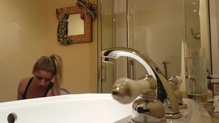 REAL first ever Spy Cam Attempt on Sister - Shower after the Gym