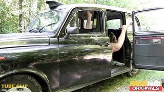 FAKEhub Originals Fake Taxi to Fake Hostel Squirting orgasms %26 big tits threesome with hot Mexican and Scottish babes