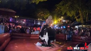Naked Sluts Bull Riding at Flash Fest 2018 Wild and out of Control