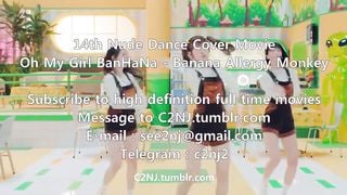 14th Nude Dance Cover Movie☆Oh my Girl BanHaNa - Banana Allergy Monkey
