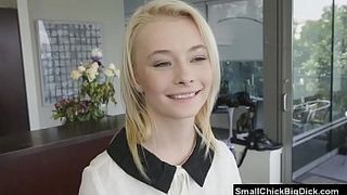 Skinny Blonde 18 Teen Fucked and Cum Covered