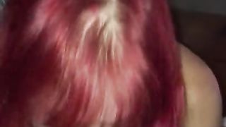 21 Yr old College Guy Cumming inside 51 Yr old Red Headed Hooker's Mouth