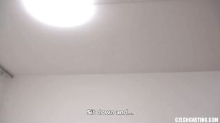 Blonde Girl Gets Fucked on White Couch