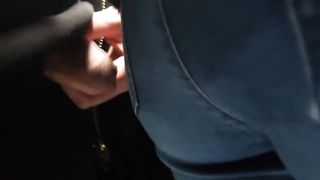 Encoxada grope Cum On Ass at Public