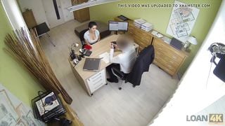 LOAN4K. Hottie is out of money so why she takes her clothes