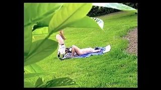 Dickflash - Jerk for nude sunbathing MILF