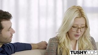 TUSHY First Anal For Blonde Babe Samantha Rone