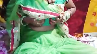 just married bride Saree in full HD desi video home mast chu