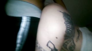 Interracial tattooed girl sex