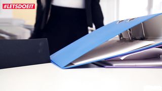 LETSDOEIT - German SECRETARY Celina Davis Fucked by BOSS On The Toilet