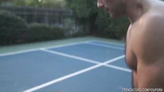 Abella Danger gets fucked outdoors on basketball court - TRENCHCOATx