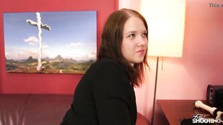 Fakeshooting  - Cute brunette takes it from behind in fake casting