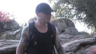 Mr Pete Finds Sexy Demi Sutra Tied up and Stranded in the Woods