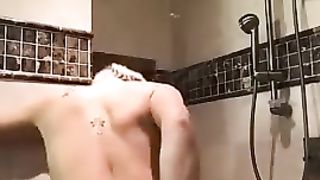Strip Tease Soapy Pussy and Tits