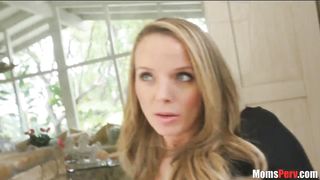 Mom has a way of shutting son up- with her pussy