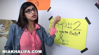 MIA KHALIFA - Busty Arab Pornstar Trains her Muslim Friend how to Suck Cock