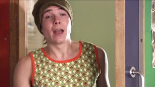 Embarrassing CMNF - Teach caught in the shower