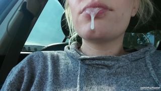 Draining his Balls on Public Road - OurDirtyLilSecret