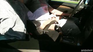 Draining his Balls on Public Road - OurDirtyLilSecret