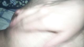 FTM Edging Dick with Brush until Orgasm