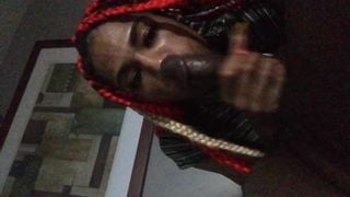 *realbabydoll*suckin Chocolate Dick on Super Bowl Sunday in ATL(cumshot)!!!