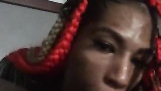 *realbabydoll*suckin Chocolate Dick on Super Bowl Sunday in ATL(cumshot)!!!